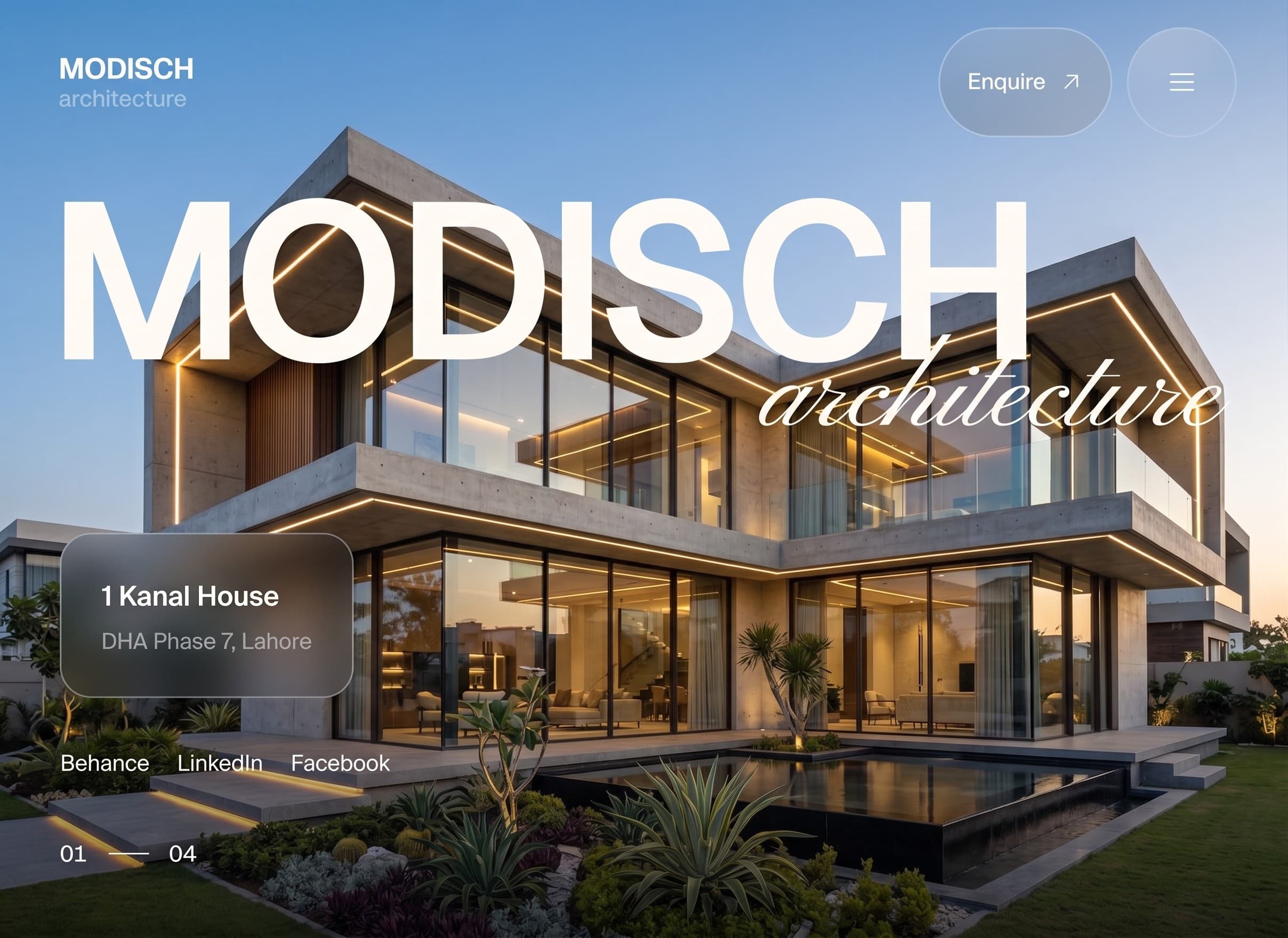 Modisch architecture and design website
